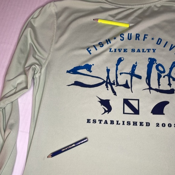 Salt Life uvapor slx dry fit long sleeve mint green tee youth size large - Picture 14 of 16